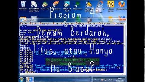 Video Tutorial Program Kesehatan Pascal