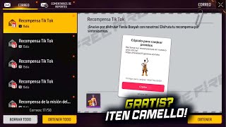 COMO RECLAMAR GRATIS CAMELLO! CODIGO PARA CANJEAR CAMELLO EN FREE FIRE TIKTOK