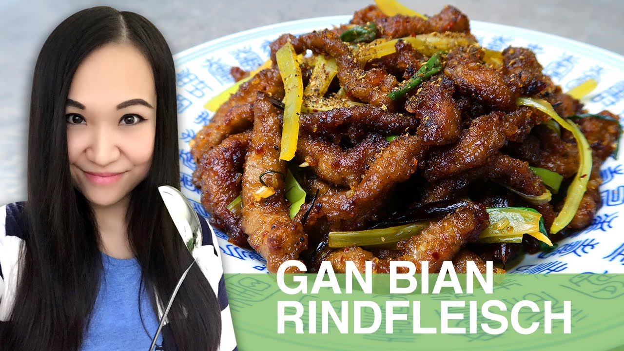 REZEPT: Gan Bian Rindfleisch | knusprig gebratenes Rindfleisch in ...