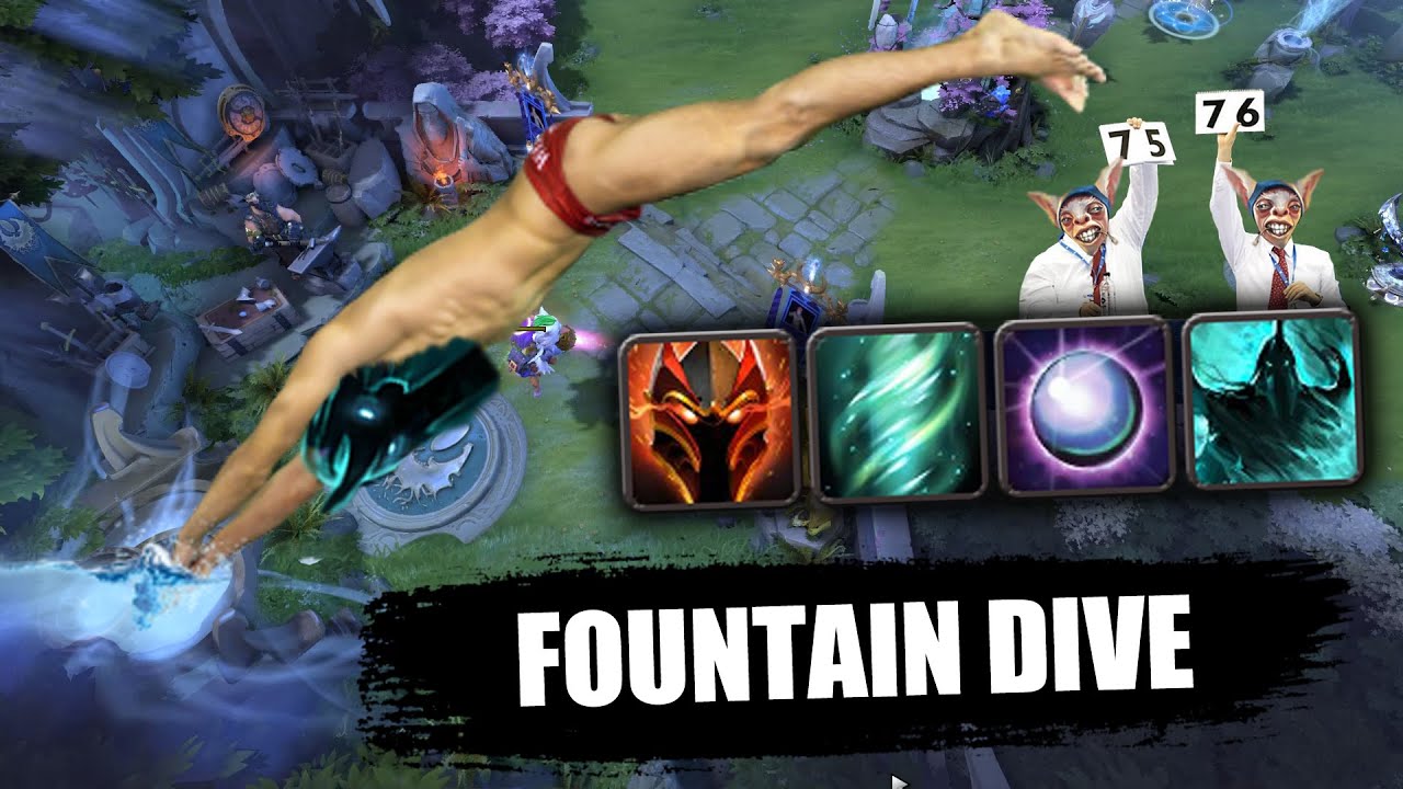 Купания во вражеском фонтане [Самый сильный Танк а Абилити Драфт] Дота 2