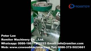 Automatic Wooden Clothespin Spring Assembling Machine for Brasil Customer