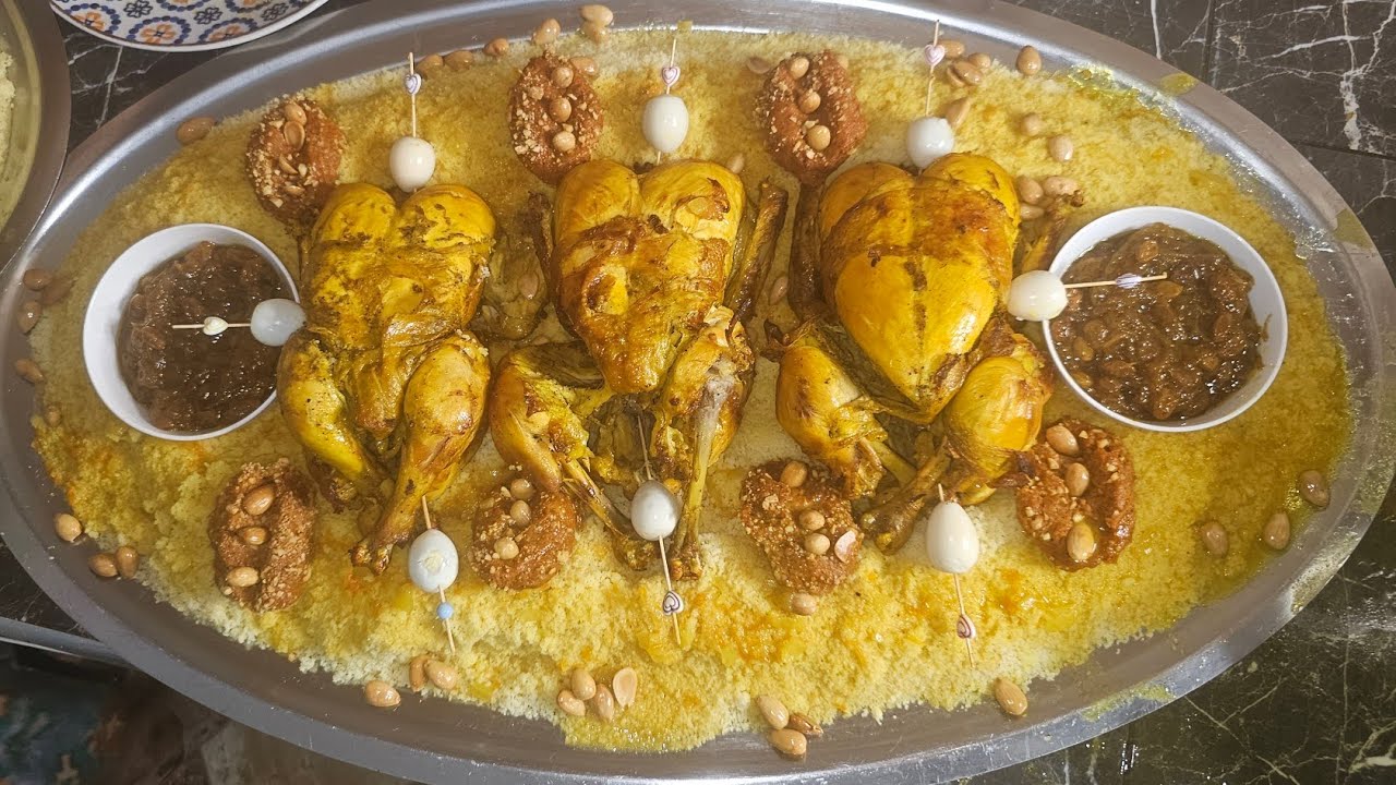 طبق للضيافة كسكس بطريقة رائعة
