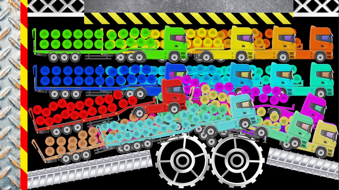 Marble Transportation Truck Race and Survival - Who Can Keep More Balls