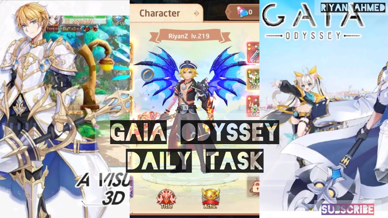 Gaia Odyssey Gameplay Daily Task For Level Up Faster Complate All Mission New Open World Game 2020