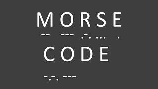 Morse Code Numbers (With Intro)