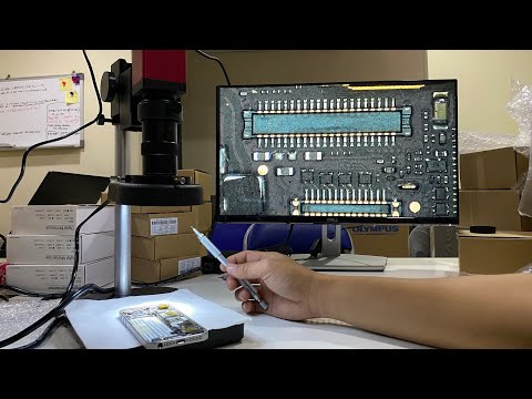 Video Kính hiển vi sửa điện thoai điện tử soi mạch kiểm tra... - youtube