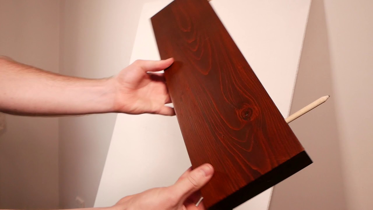 How To Install Walnut Floating Shelves WITHOUT A Drill YouTube