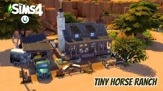 Tiny Horse Ranch  || The Sims 4 Speed Build || NO CC