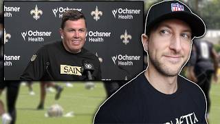 Kellen Moore on Saints OTA Updates | Tyler Shough, Travis Etienne & Jordyn Tyson | James Skrmetta