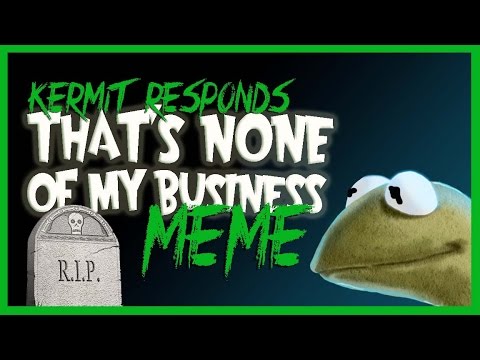 Kermit Responds To The That S None Of My Business Meme Youtube