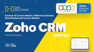 Creation Of Custom Module  Difference between Stand Module and Custom Module |  Zoho CRM Tutorial