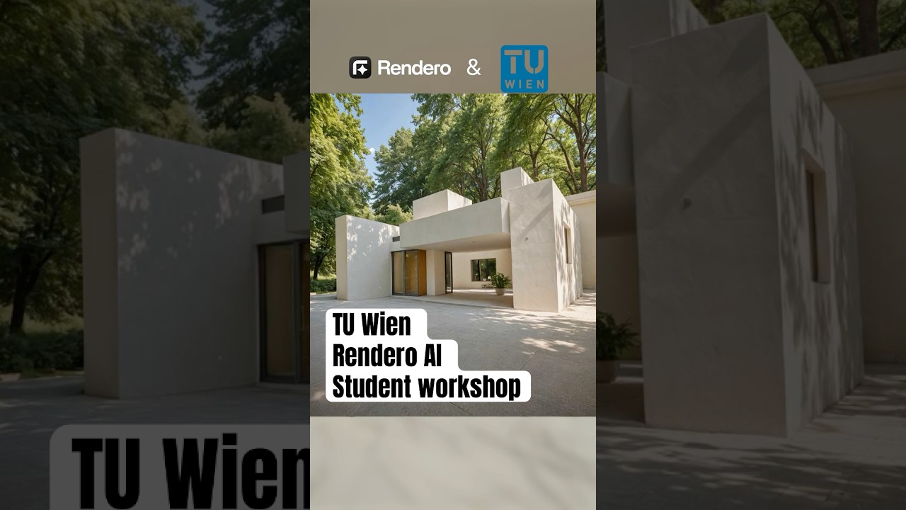 TU Wien Students Workshop x Rendero AI #architecture #interiordesign airendering