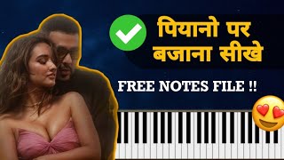 Jugnu - Easy Piano Tutorial With Notes & Chords | Badshah | Instrumental Cover | PIX Series