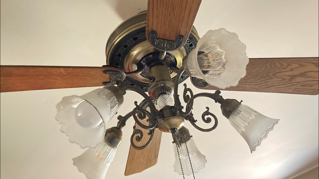 Sears/Lasko Turn of the Century ceiling fan (ornate, variable speed
