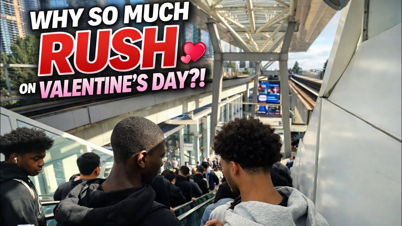 Valentine’s wale din itne log kya kr rahe hai mall mai 🤔#canadadiaries #internationalstudents 