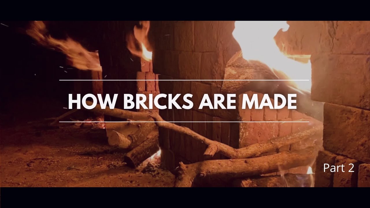 How Bricks are Made Burning Traditional Brick Clamp Village Life
