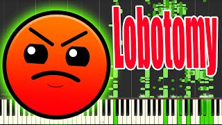 Geometry dash all lobotomy sounds but it's MIDI (Auditory Illusion) | Lobotomy Piano sound