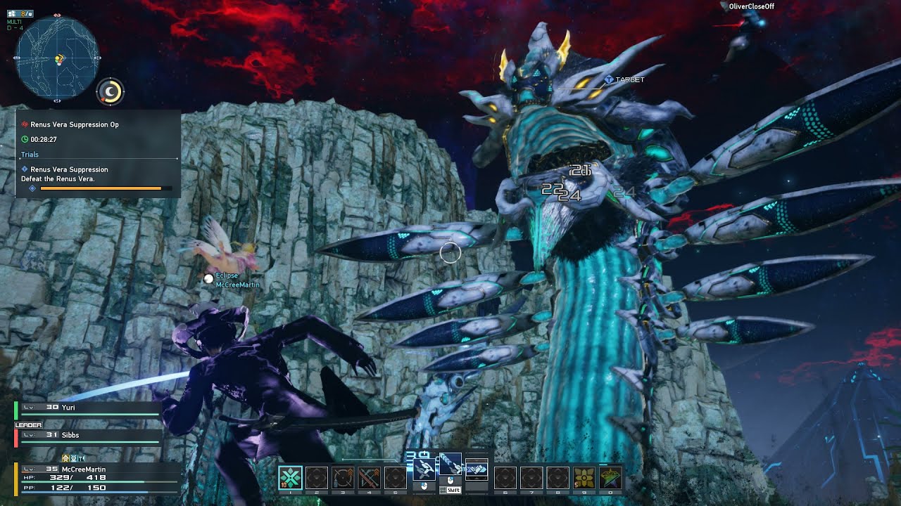 PSO2 Global: New Genesis - Renus Vera Suppression Op Urgent Quest [Gameplay]