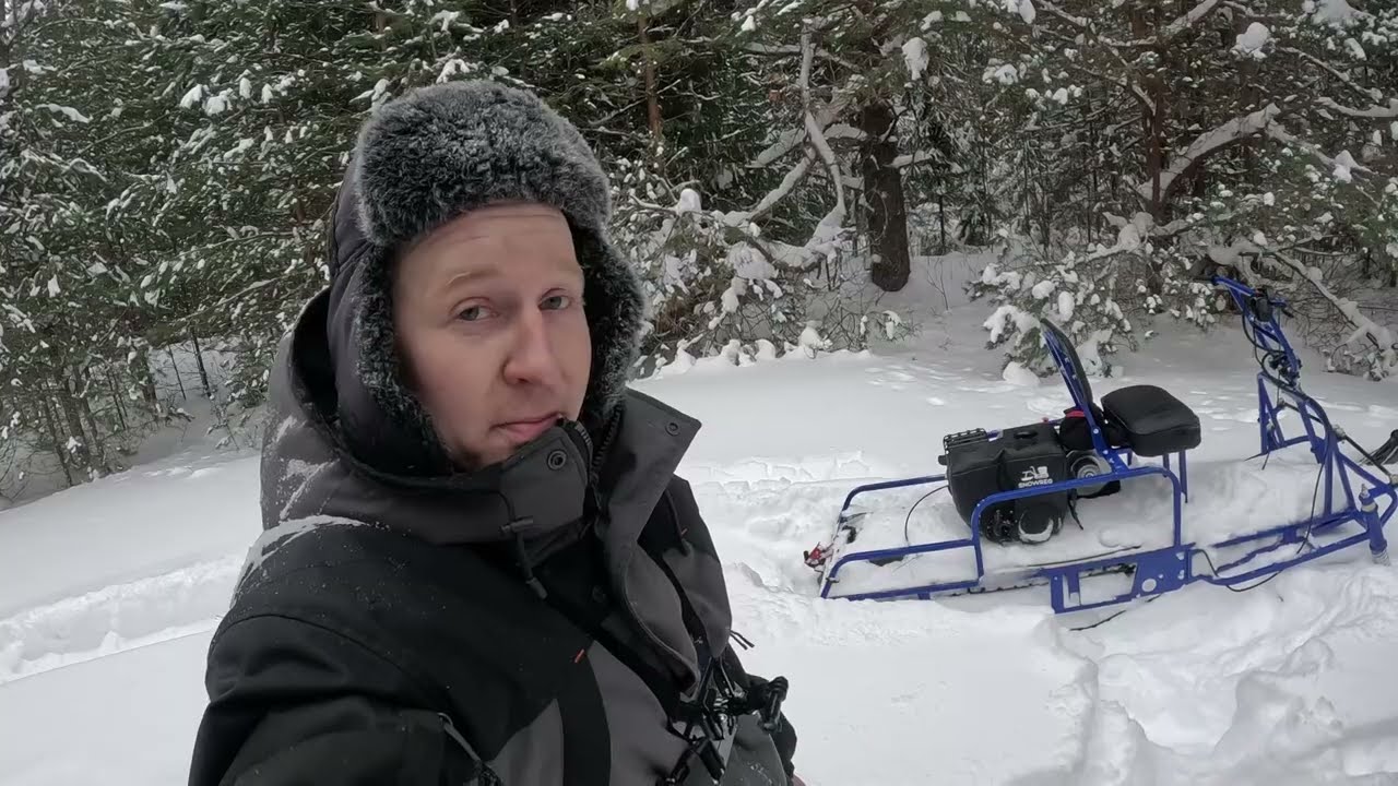 Это ЖЕСТЬ! они просто ТОНУТ в снегу! И Это ЛЁГКИЕ мотобуксировщики АЛЬБАТРОС!