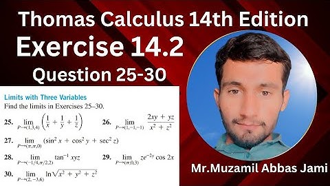 Exercise 14.2 | Understanding Limits of Three Variables Functions | Multivariable Calculus Explained