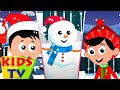 рождественский снеговик | потешки | детские песни | Kids Tv Russia | развивающий мультфильм