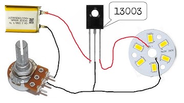 Make A Voltage Controller Using 13003 Transistor