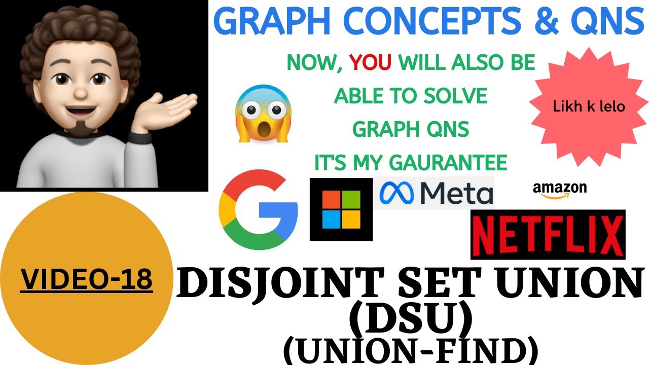 Disjoint Set Union | DSU | Graph Concepts & Qns - 18