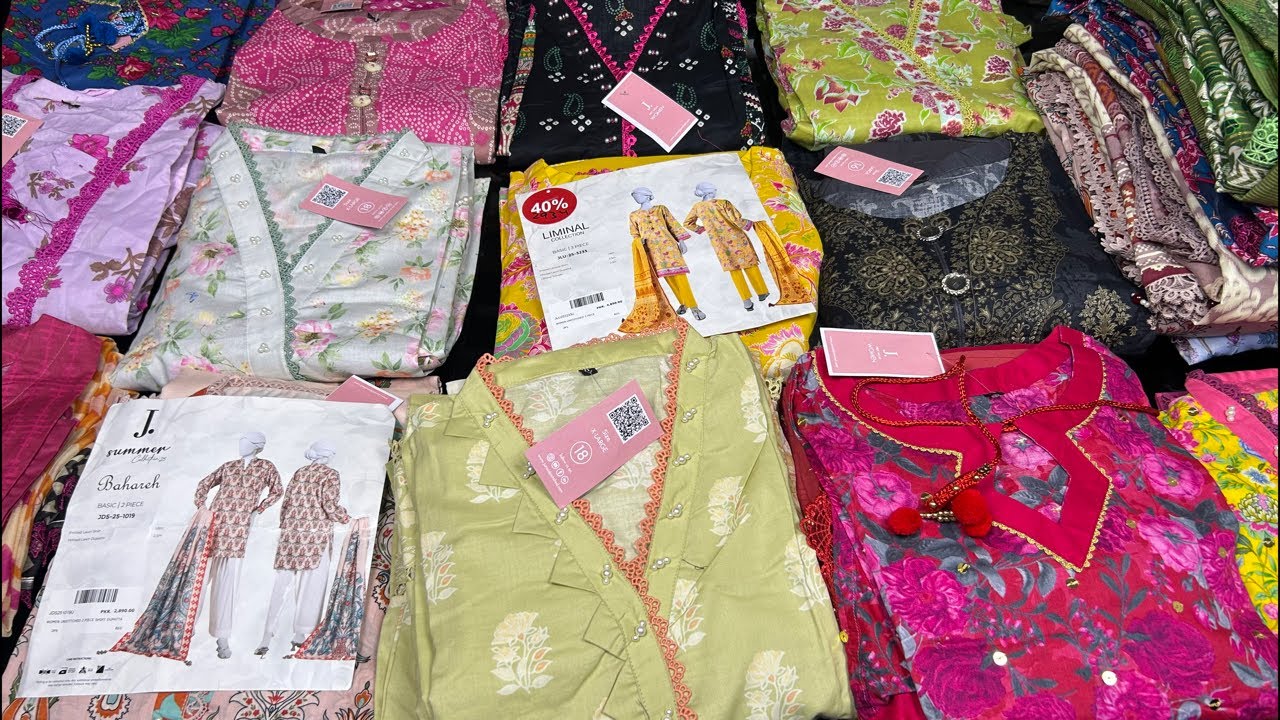 J. Stitched New collection at AZ Textiles By Zoya Syed in live