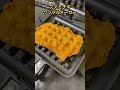 ファミチキをワッフルメーカーで焼いた結果。。。 #shorts