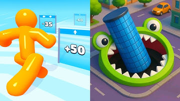 Hole.io VS Tall Man Run Max All Levels Gameplay Android,iOS NEW UPDATE