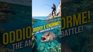 PESCA RICCIOLA GIGANTE in Costa Smeralda! 😱 Fuga verso la grotta!