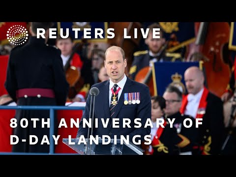 LIVE: Prince William and Canada’s Prime Minister Justin Trudeau mark 80th anniversary of D-Day