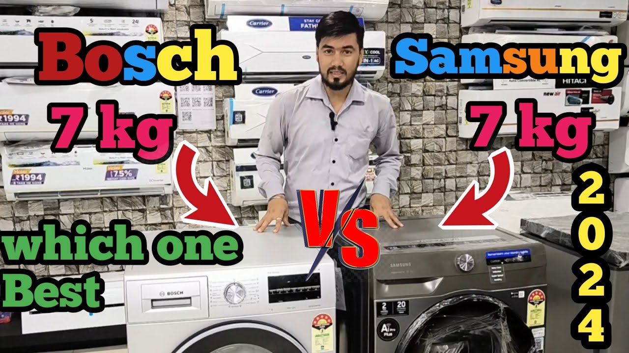 Samsung vs Bosch 7 kg front load washing machine 2024 Review - YouTube