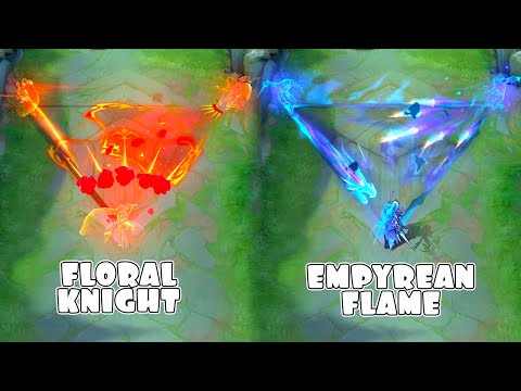 Lancelot Empyrean Flames Dragon Tamer Skin VS Floral Knight Epic Skin MLBB Comparison