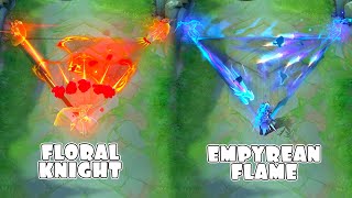 Lancelot Empyrean Flames Dragon Tamer Skin VS Floral Knight Epic Skin MLBB Comparison