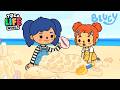 BLUEY IN TOCA BOCA 🐾 The Beach | Full Episodes