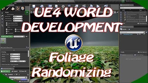 DPTV UE4 World Development Tutorial 5 (Foliage Randomizing)