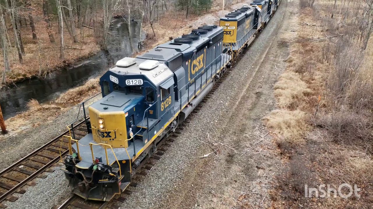 RARE Sd40-2s Lead CSX Q436 chase!!