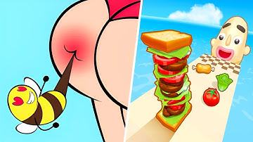 Help Me Tricky Puzzle | Sandwich Runner - New Updated All Level Gameplay Android,iOS - APK UPDATE