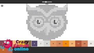 /anime pixel art color by number| Walkthrough crazygamesonline screenshot 4
