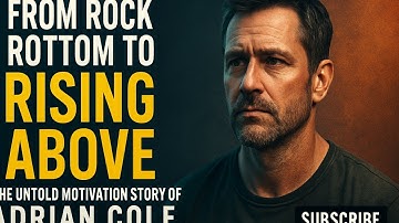 From Rock Bottom to Rising Above | The Untold Motivation Story of Adrian Cole #nevergiveup