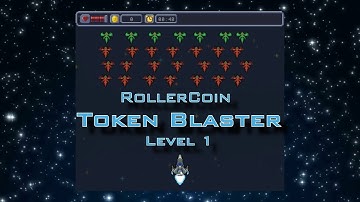 Playing RollerCoin Token Blaster Game (Level1 Pass1)