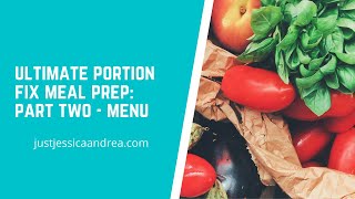 Ultimate Portion Fix Menu Plan - How Not To Waste Food