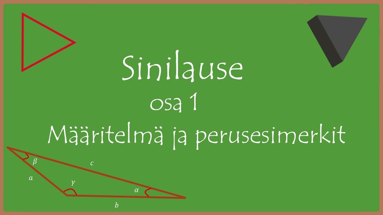 Sinilause osa 1: Mikä on sinilause ja perusesimerkkejä
