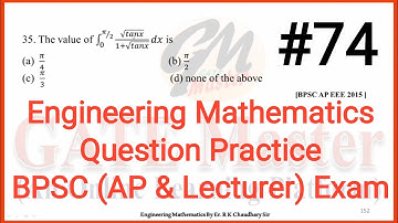 #74 Daily Question Practice of Engineering Mathematics for BPSC (Assistant Professor & Lecturer)