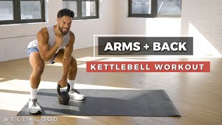 Details Arms and Back Kettlebell Workout | Trainer of the Month Club | Well+Good News
