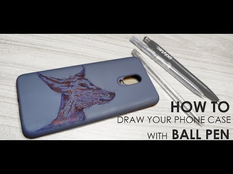 DRAW your Phone Case with Ball Pen | DIY | Tutorial | Kancil