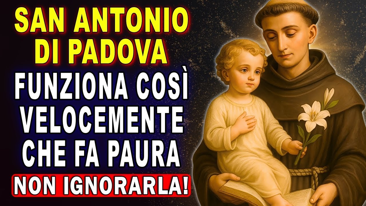 💖PREGHIERA A SANT’ANTONIO DI PADOVA PER I CASI DIFFICILI E DISPERATI🙏