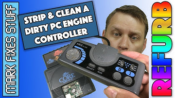 Tearing Down & Cleaning a PC Engine Controller - PI-PD6 Core Grafx Gamepad