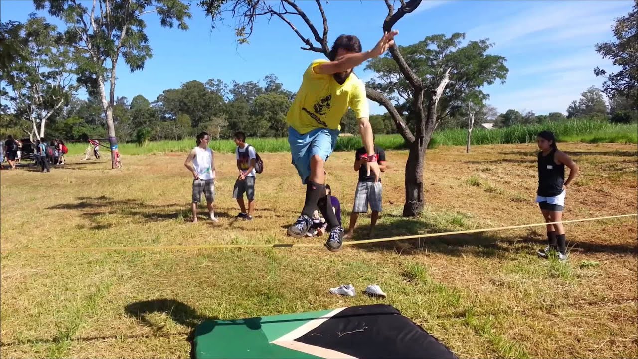 King of Slackline 2014 - Marcelo Supertramp - Round 2 - Dance Steps to Side Buddha